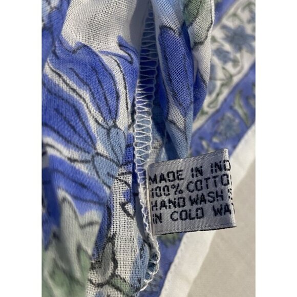 NWT Juliet Dunn London Babydoll Dress Flutter Sleeves Blue Green Size 0 2/4 - Picture 6 of 6